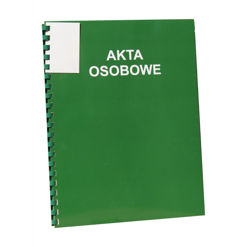 Teczka do akt osobowych z bindą zewnętrzną Konfex T02 zielona